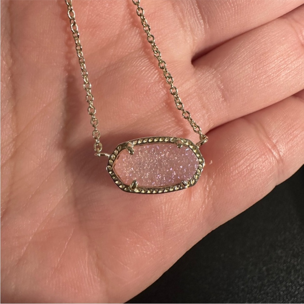 Kendra Scott Gold and Pink Necklace